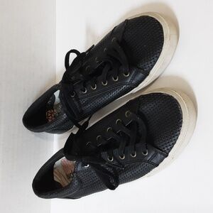 Buket feet women leather sneakers animals printed lace up style  9W Blacck Y2k